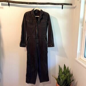 Universal Thread Charcoal Zip Up Utility Cargo Workwear Coverall Jumpsuit Size 2
